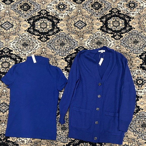 Madewell purple Cardigan and Top Set NWT - Picture 1 of 7
